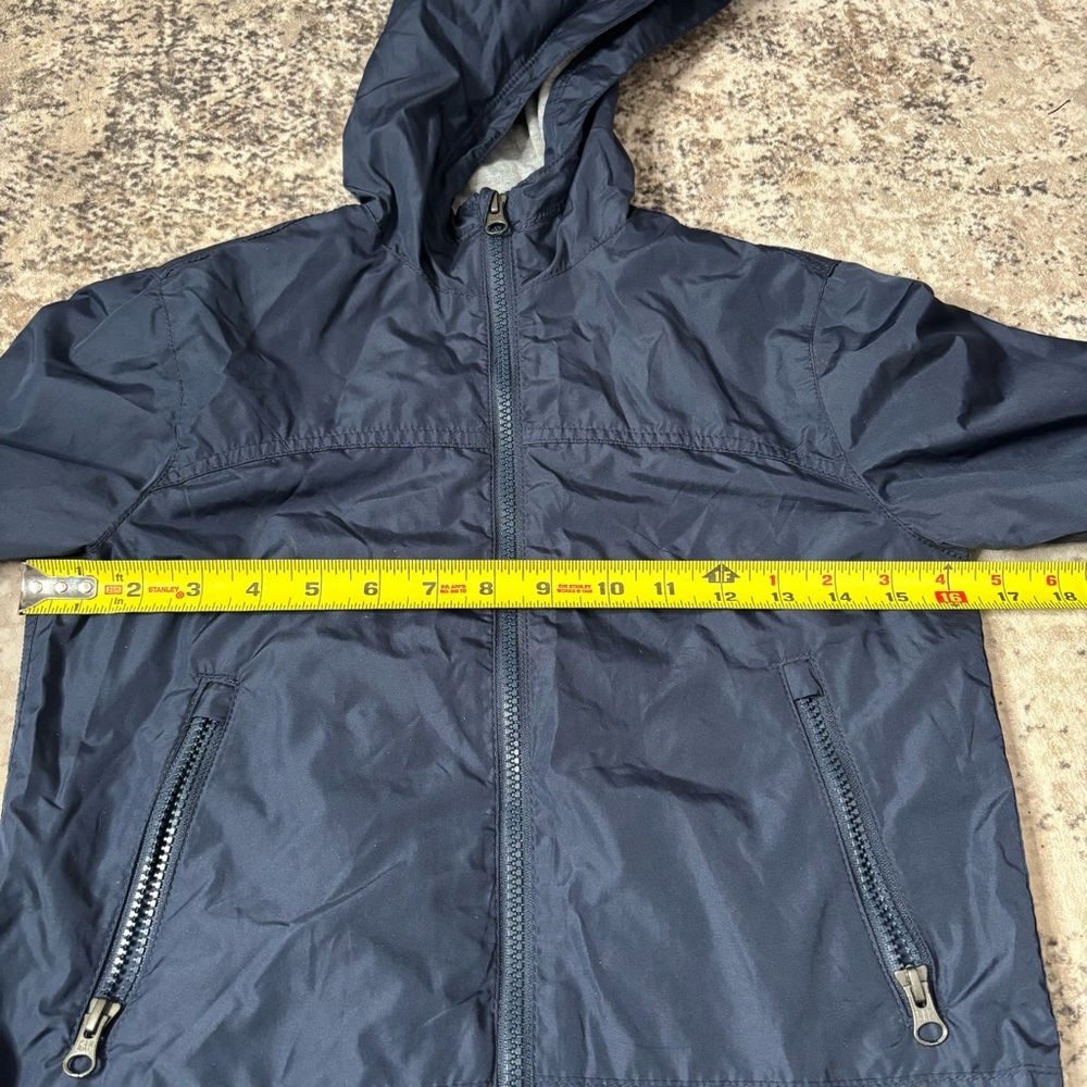 Gap Kids True Indigo Windbreaker Hooded Jacket with Zipper Pockets Size Small - Picture 4 of 10